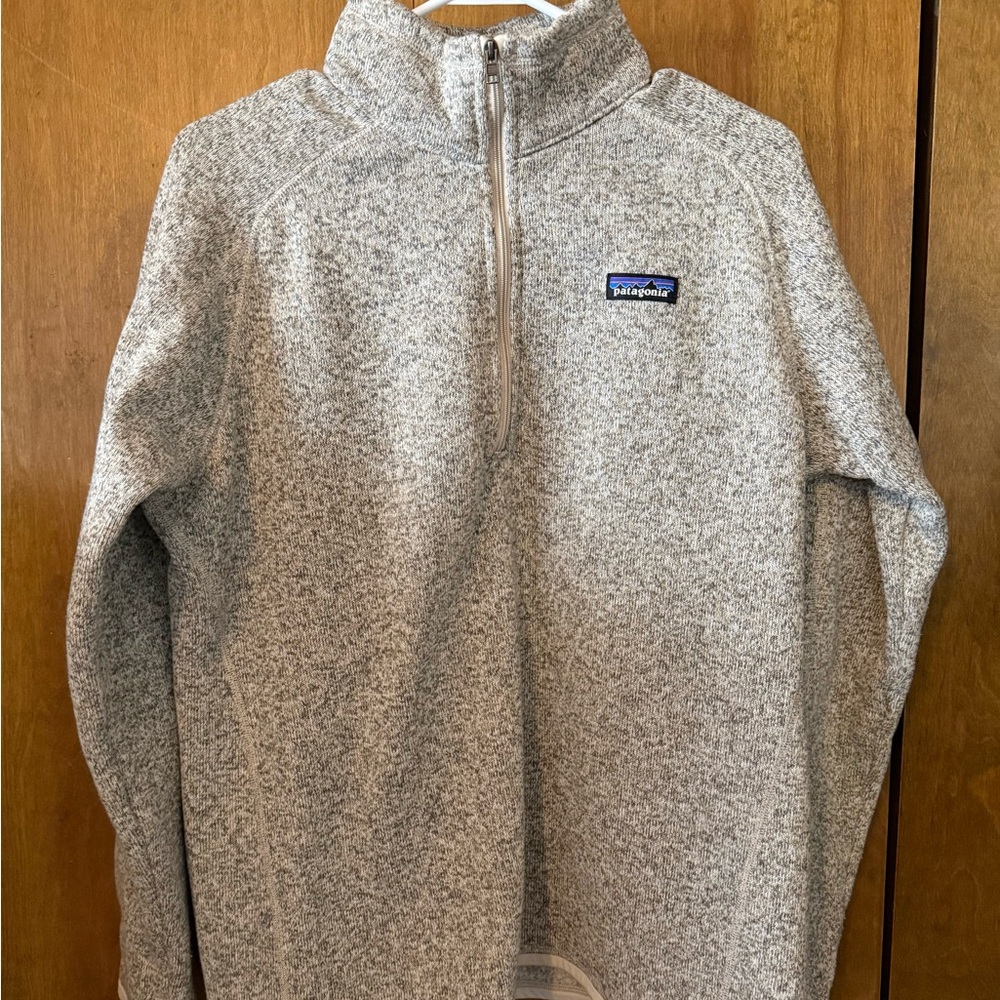 Patagonia Men's Zip-Up Sweater in Heather Gray
